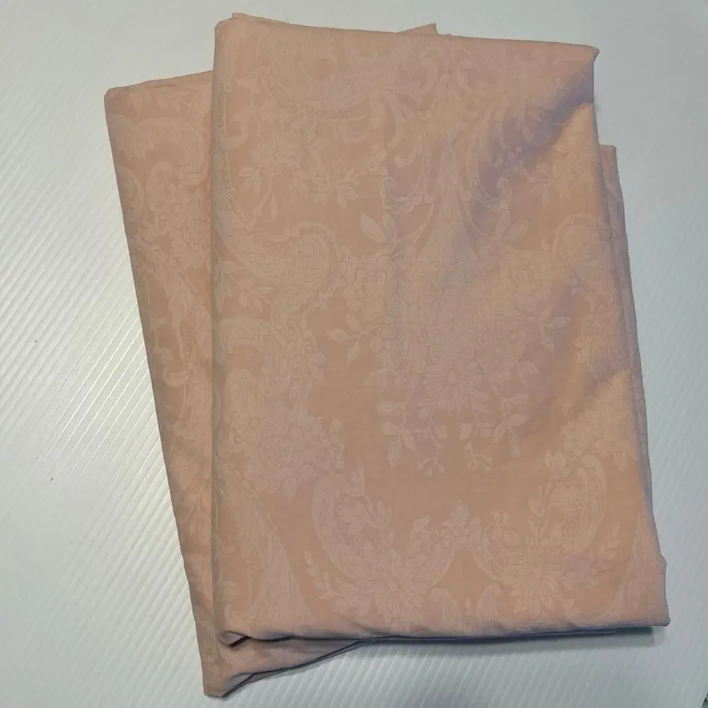 2 VTG Ralph Lauren Sheets Twin Flat Avery Pink Paisley ~ Flaws Craft Material